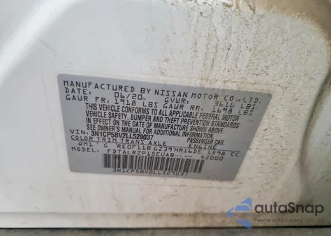 2020 Nissan Kicks S z USA, uszkodzony, nr VIN 3N1CP5BV2LL529037